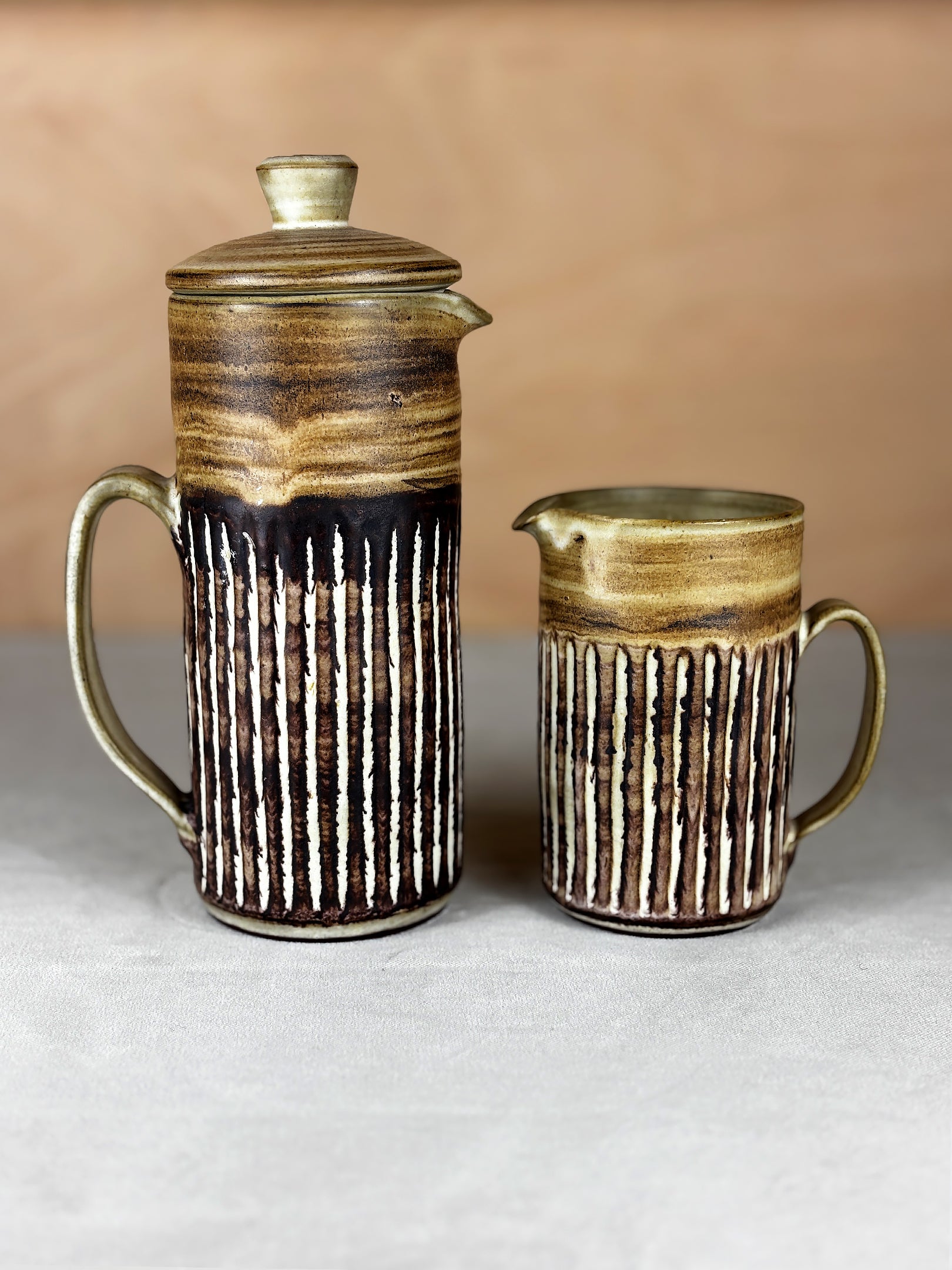 Coffee pot and milk jug
