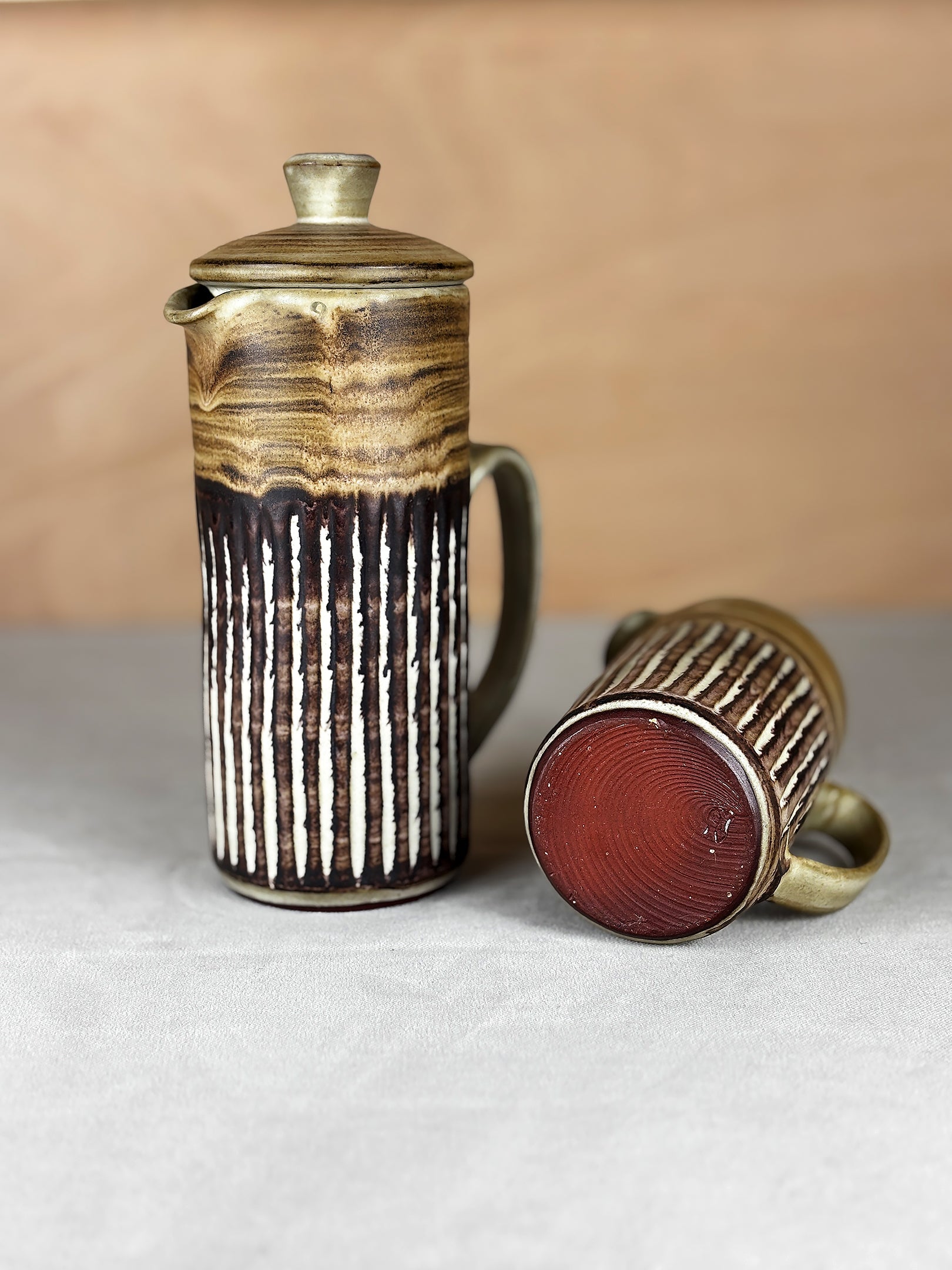 Coffee pot and milk jug