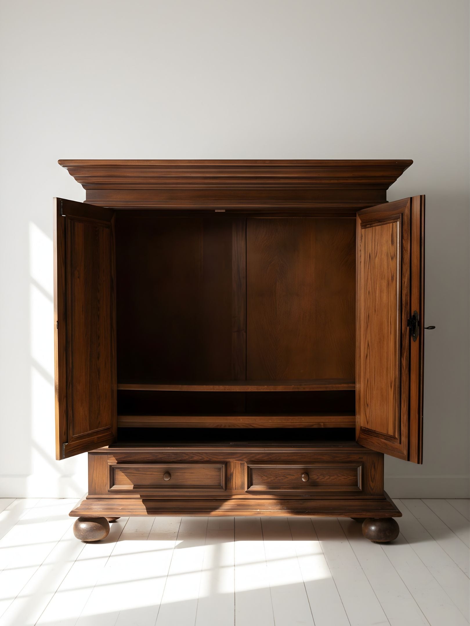 Large 20th Century Continental Oak Cupboard