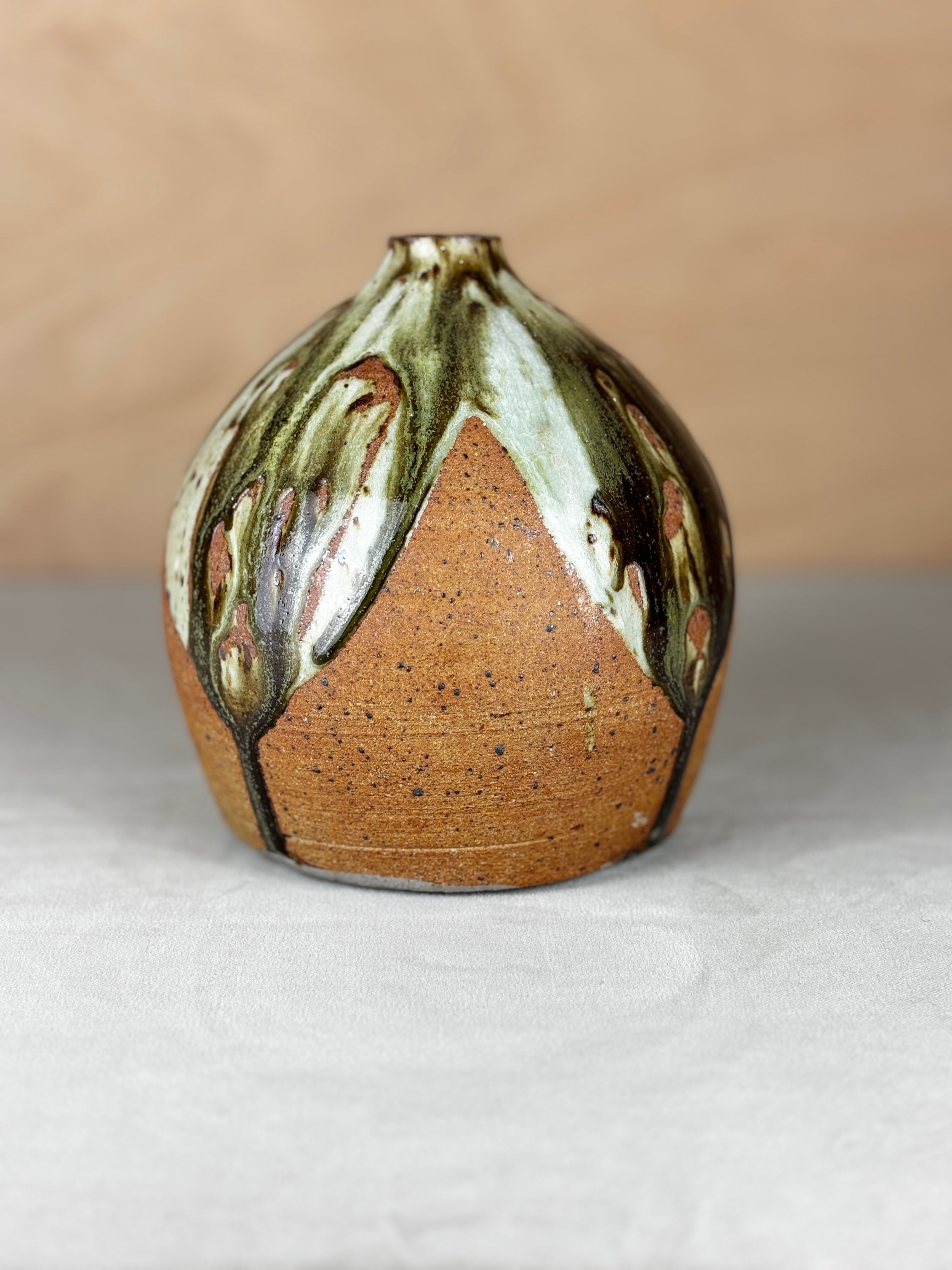 Studio Pottery Vase with glaze