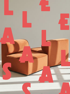 Pair of Contemporary Designer Lounge Chairs by Audo Copenhagen Evengrain Furniture
