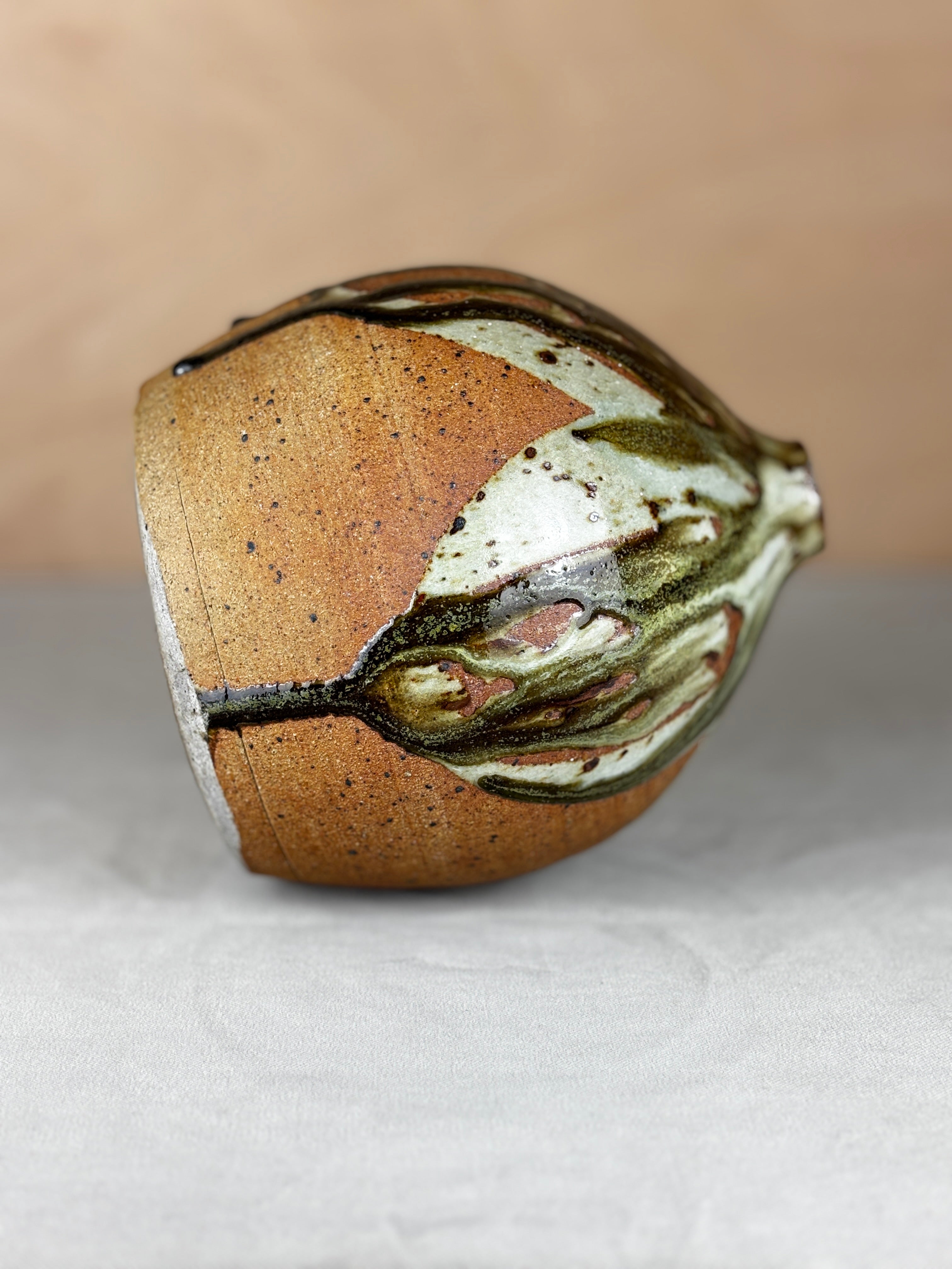 Studio Pottery Vase with glaze