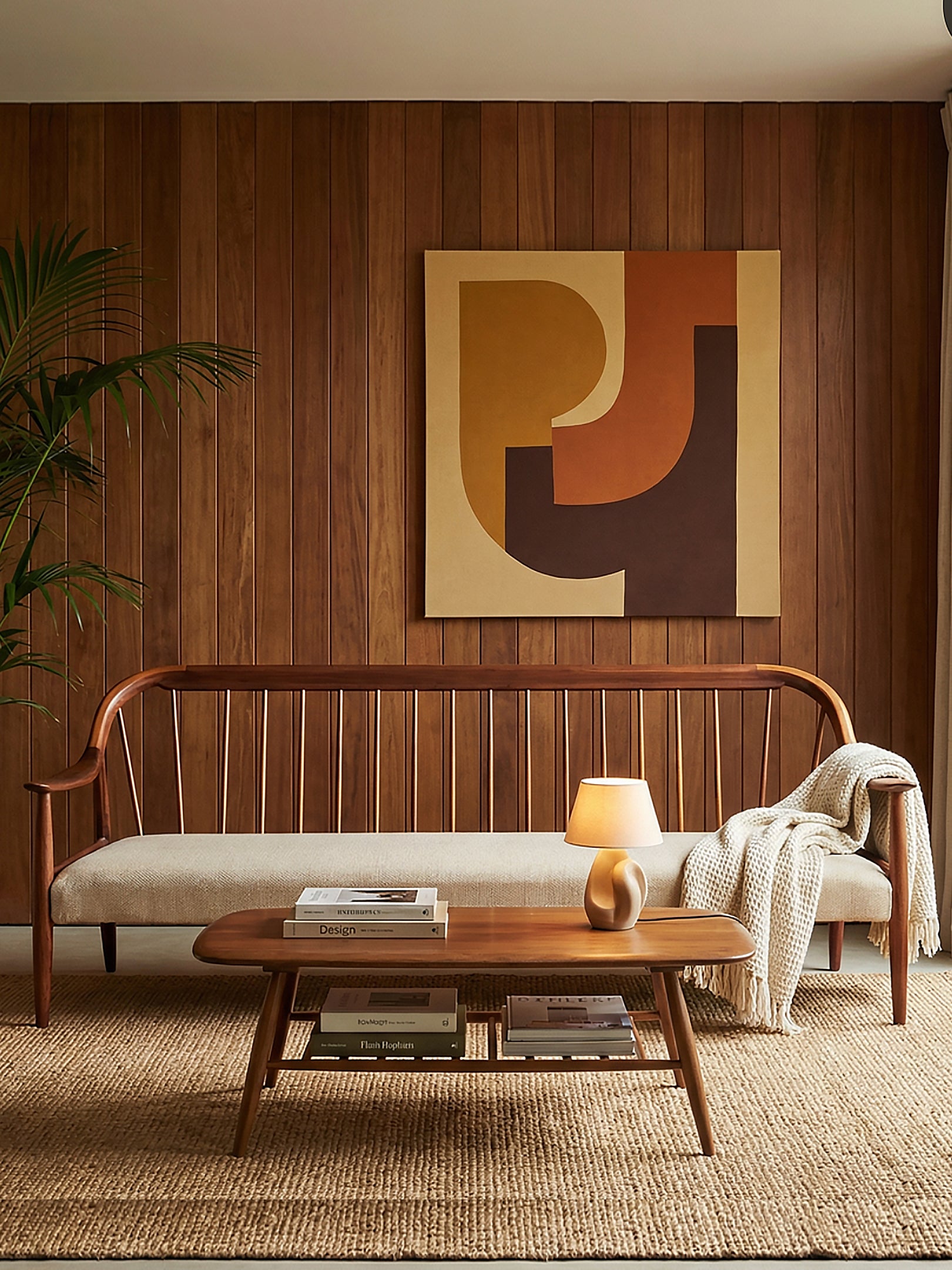 Greaves & Thomas Mayfair: 3 Seater Sofa made from Solid Mahogany & Teak