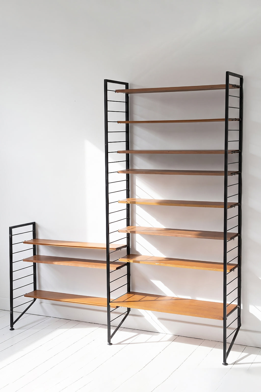 Mid Century Ladderax 2-Bay Teak Modular Wall Unit | (Copy) Evengrain Furniture