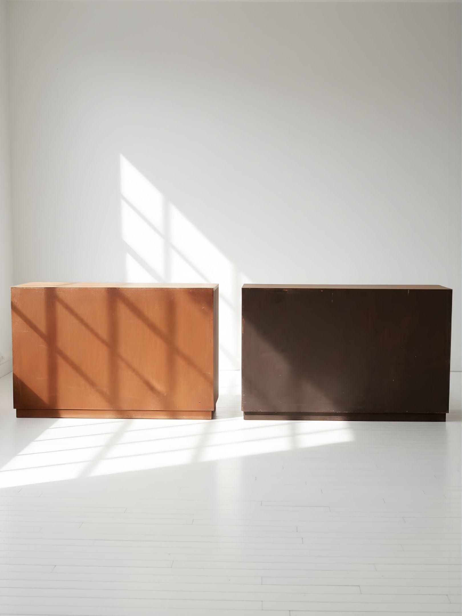 Pair of Mid-20th Century Oak Cupboards