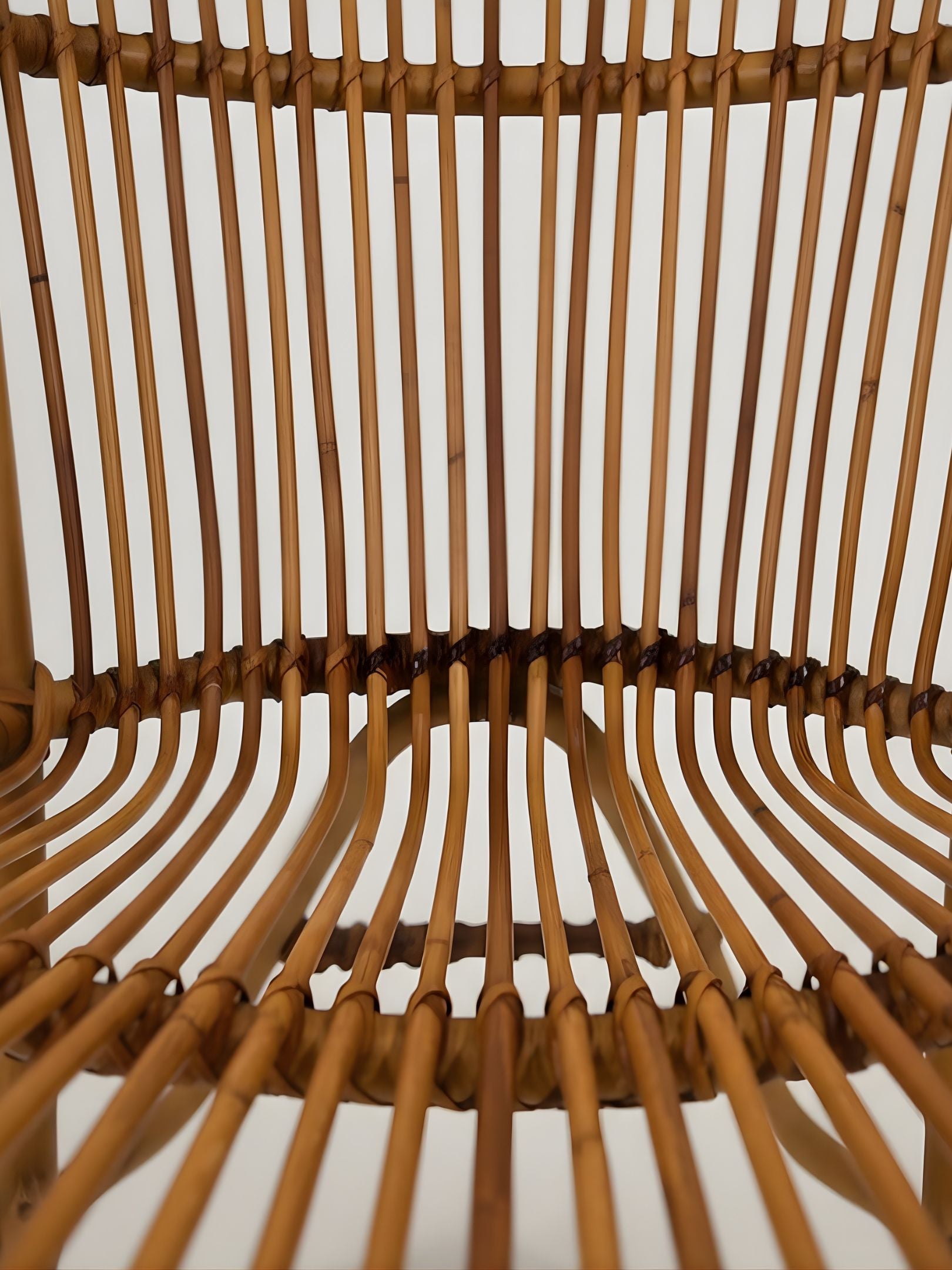 Mid-Century Rattan & Bamboo Armchair (C. 1950s–60s)