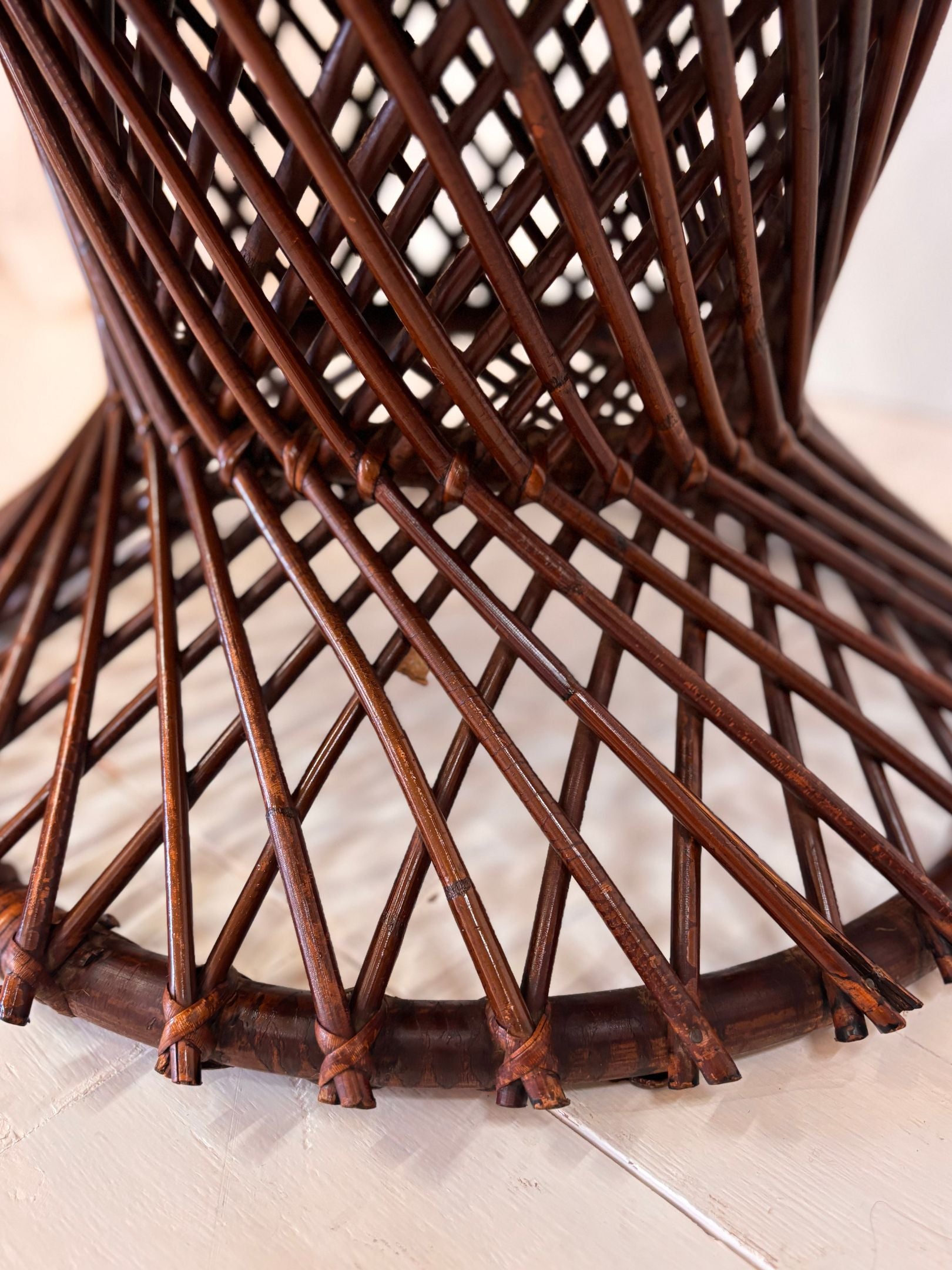 Rohe Noordwolde Circle Rattan Chair (1970s)
