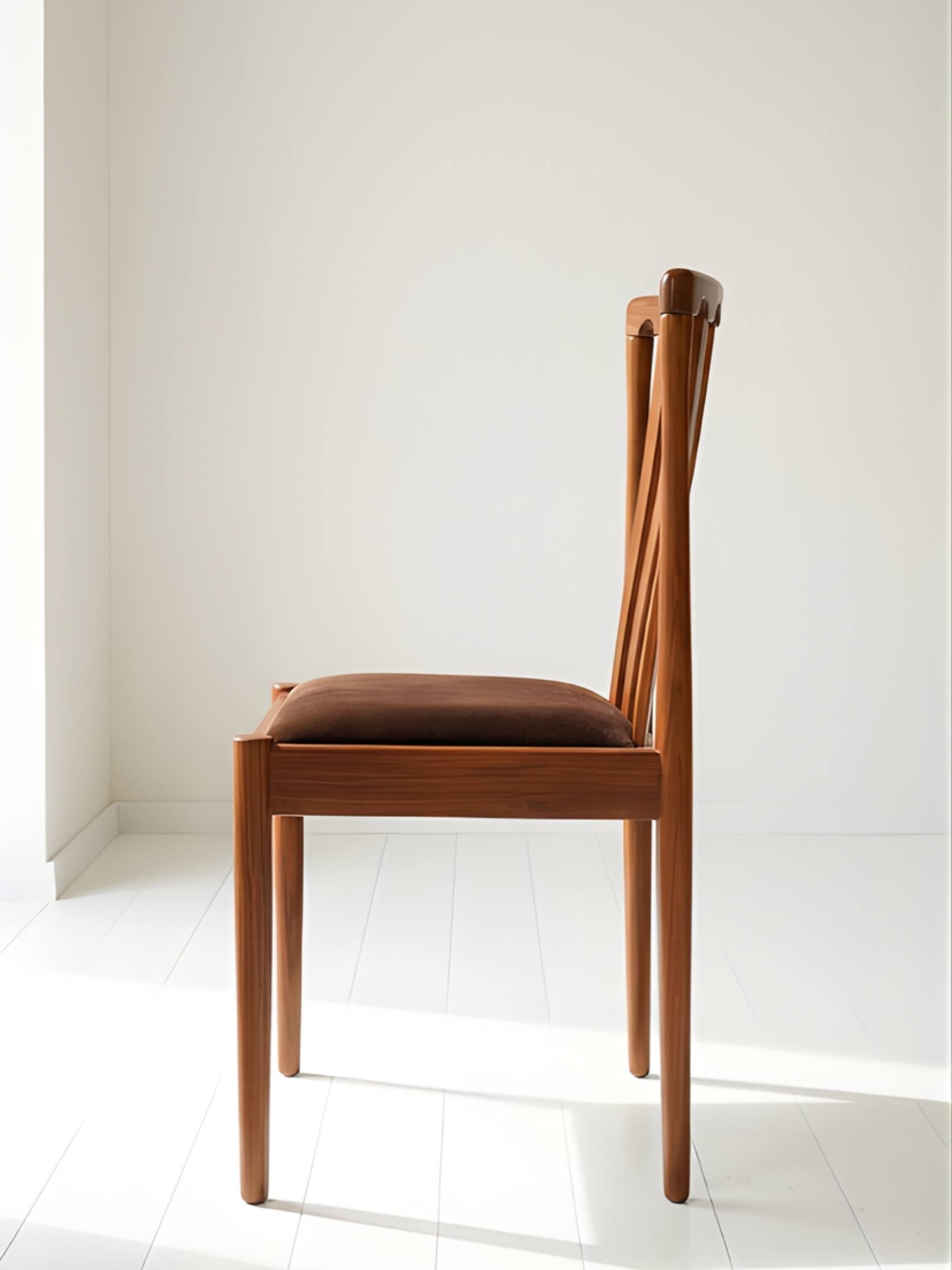 Set of 4 Teak Dining Chairs by Meredew