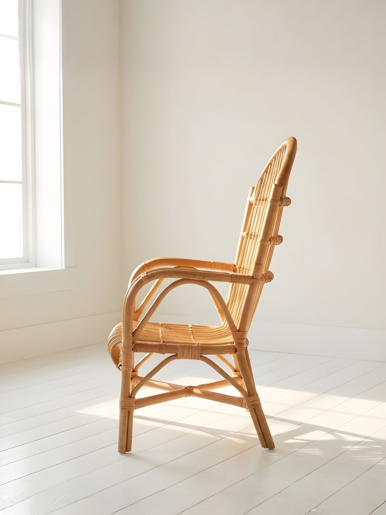 Vintage Rattan Lounge Chair Evengrain Furniture