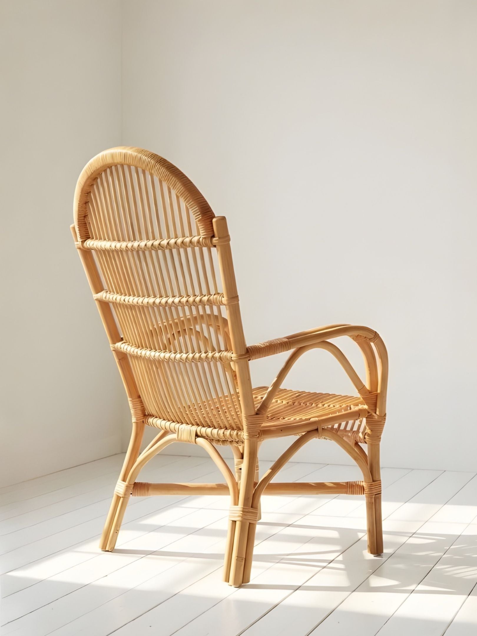 Vintage Rattan Lounge Chair Evengrain Furniture
