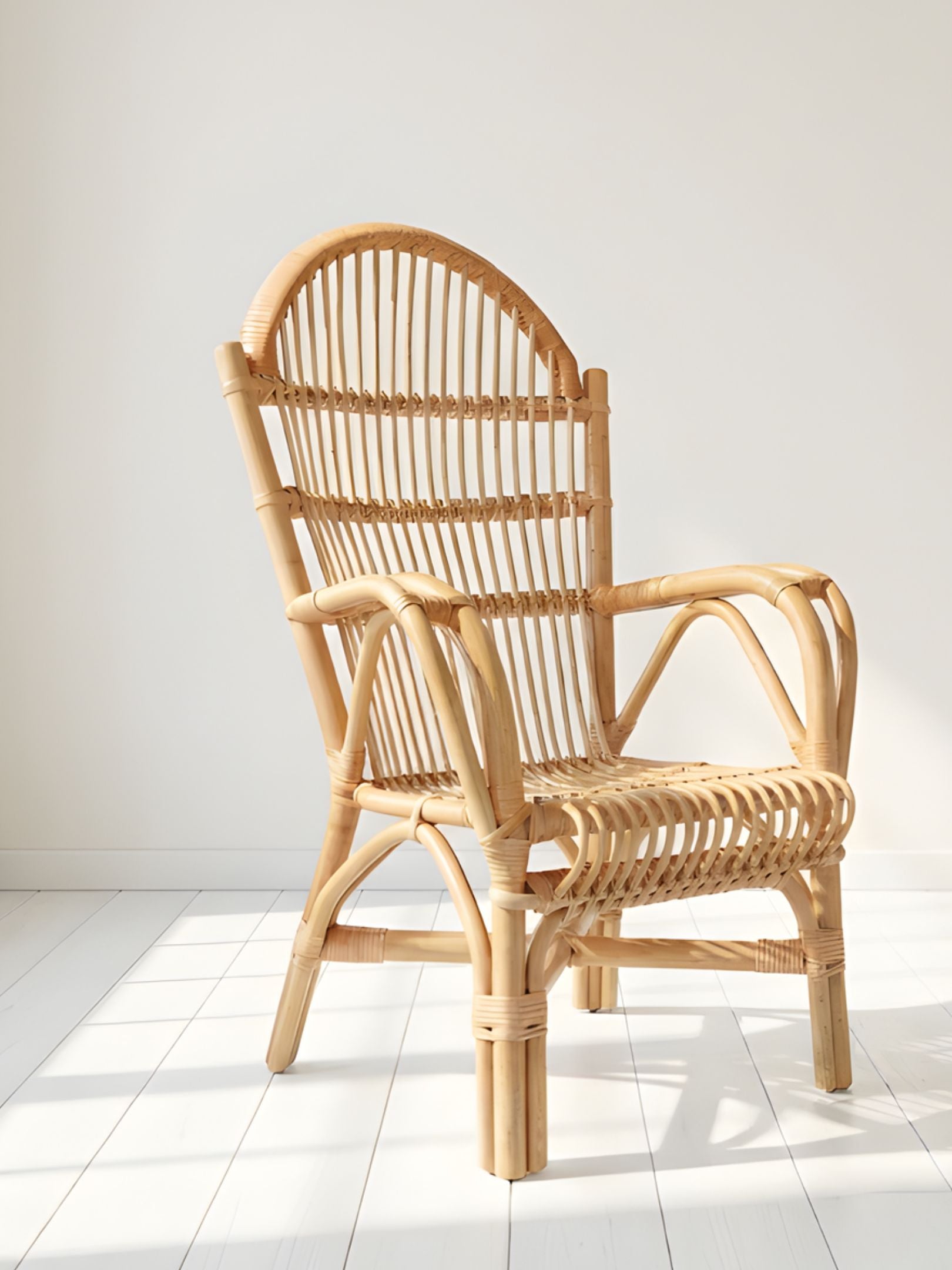 Vintage Rattan Lounge Chair Evengrain Furniture
