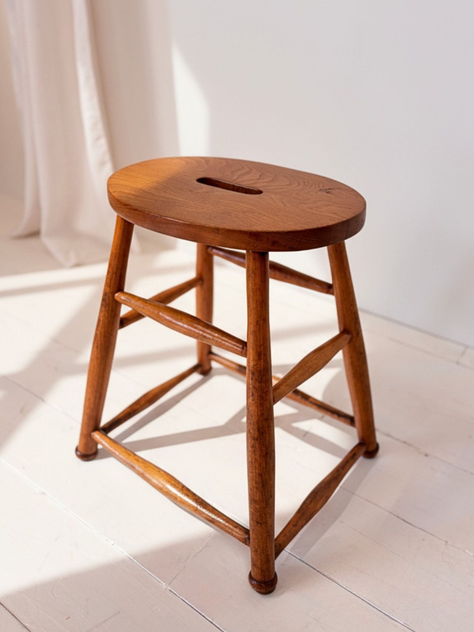 Vintage Solid Wood Stool