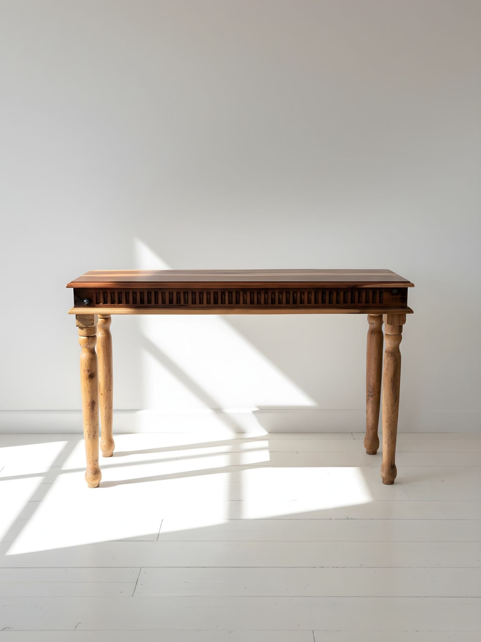 20th Century Walnut Console Table