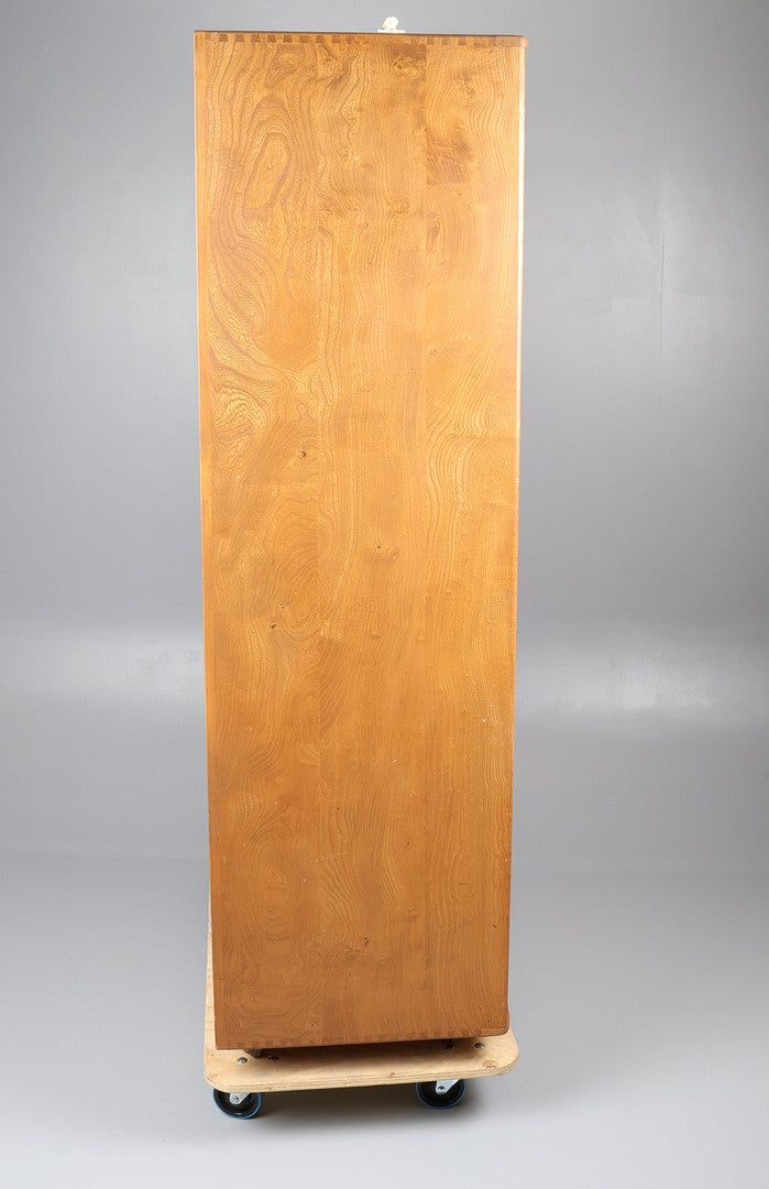 ERCOL WINDSOR ELM AND BEECH DOUBLE WARDROBE. MODEL 431