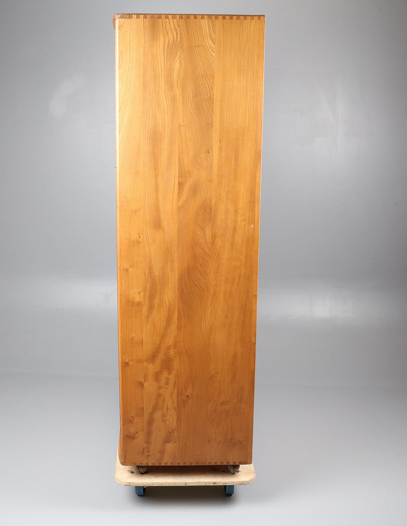 ERCOL WINDSOR ELM AND BEECH DOUBLE WARDROBE. MODEL 431