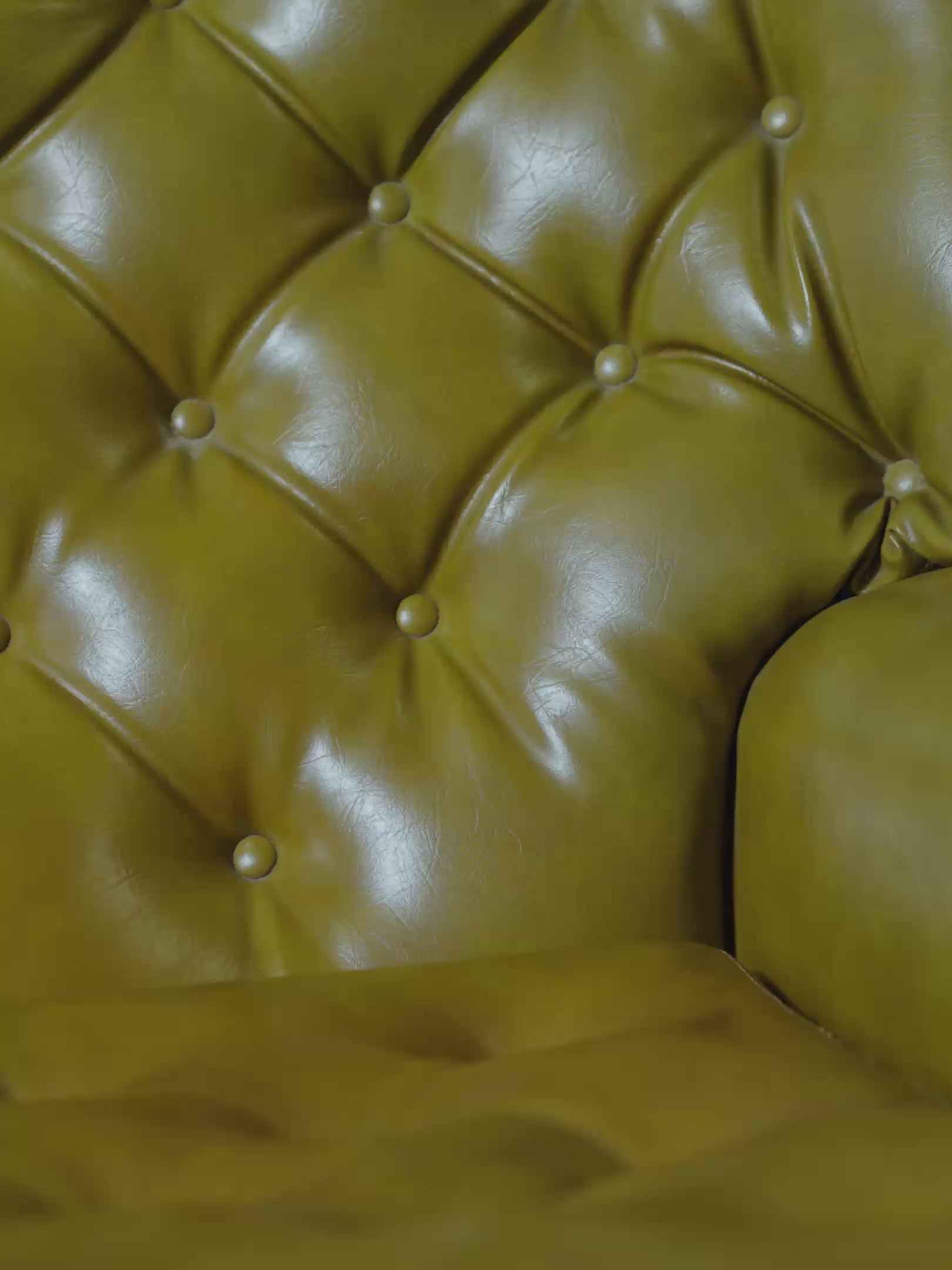 Load video: Pair of 1970s Original Vinyl Armchairs — Dark Lime Green